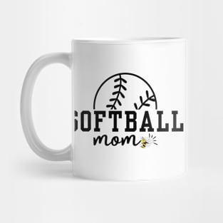 Softball Mom Yellow Jacket Mug